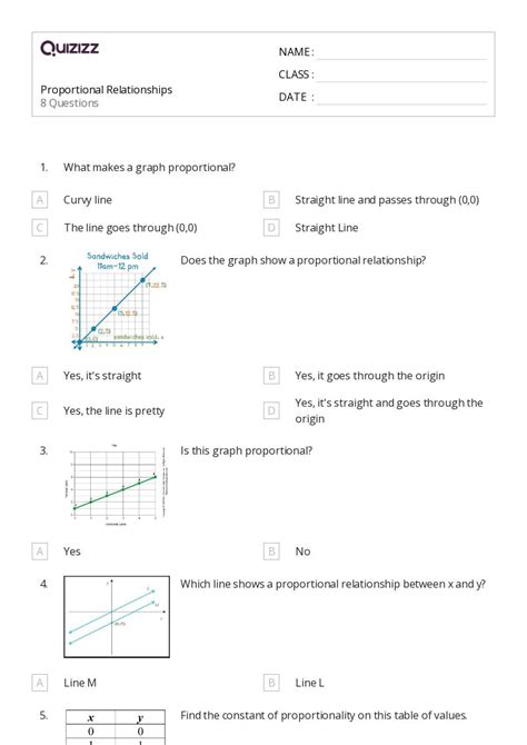 50+ Proportional Relationships worksheets for 8th Class on Quizizz ...