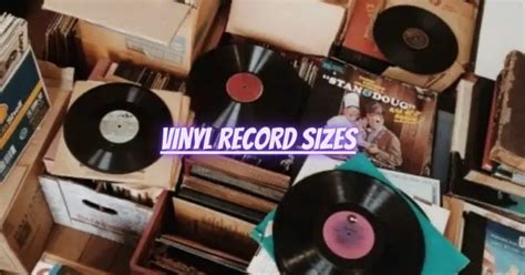 Vinyl record sizes - All For Turntables