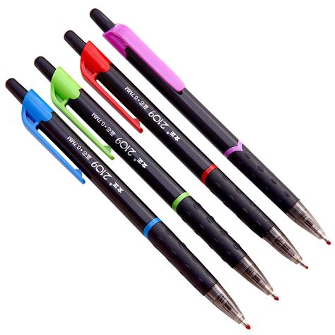 2pcs/pack Ballpoint Pen 0.7mm Fine Point Retractable Ball Pen Smooth ...