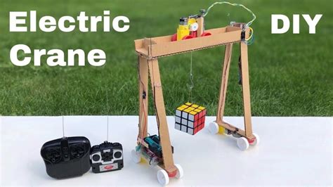 How to Make Remote Control CRANE from Cardboard - DIY Bridge Crane