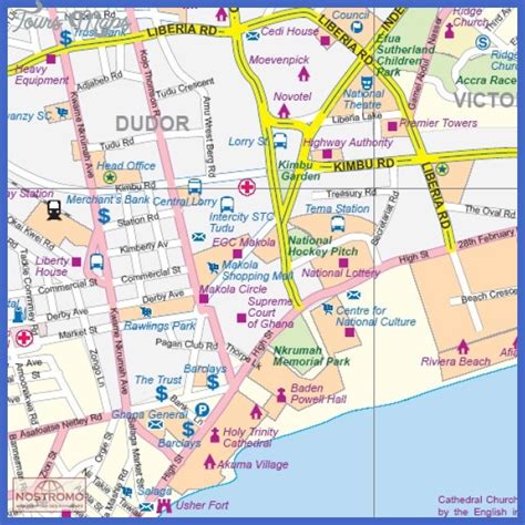 Accra Map - ToursMaps.com