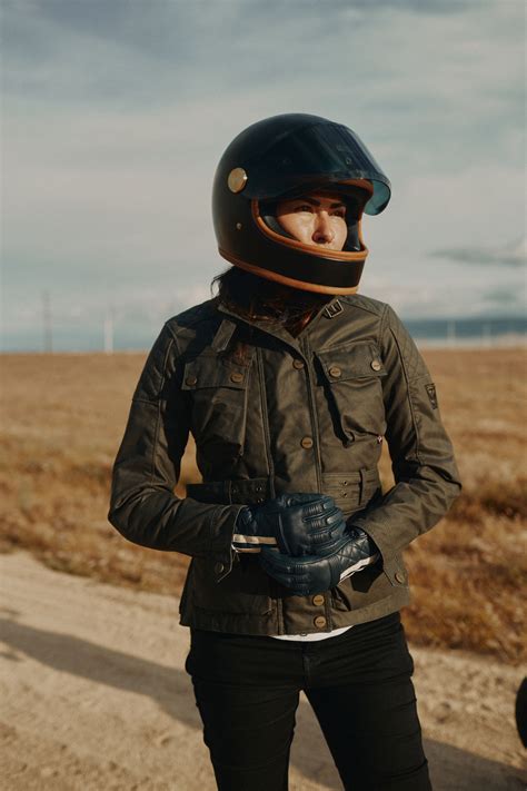 Beck Womens Wax Cotton Khaki Jacket | Motorcycle Clothing