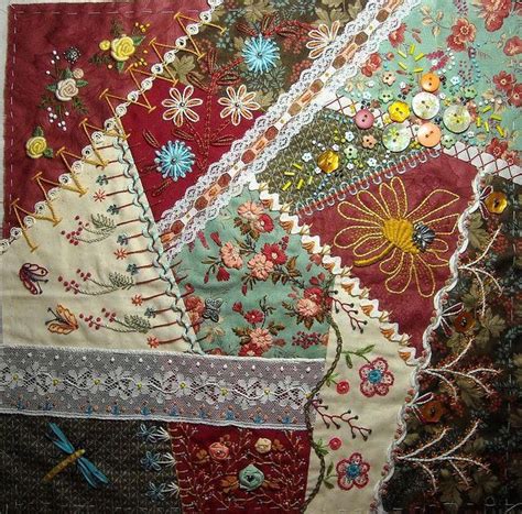 crazy quilt embroidery ideas #Crazyquilting | Crazy quilts patterns ...