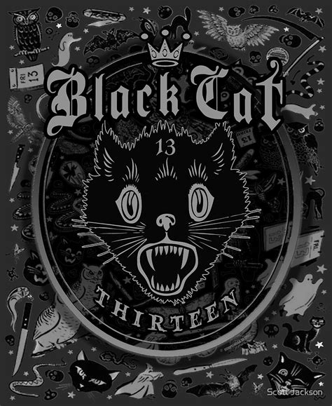 "Black Cat 13 II " by Scott Jackson | Redbubble