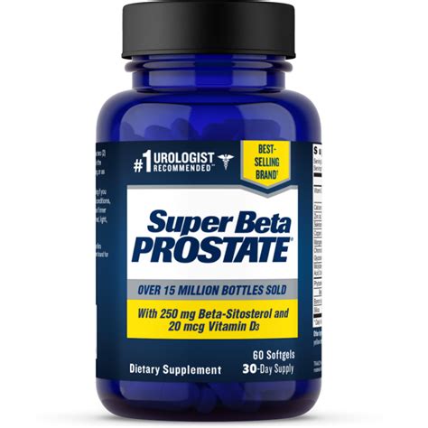 Super Beta Prostate Supplement for Men with Beta Sitosterol & Vitamin ...