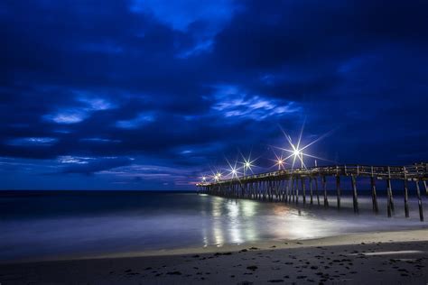 Nags Head Pier Night Photograph by Jay Wickens - Pixels