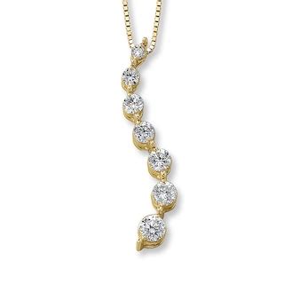 Previously Owned Diamond Necklace 1/2 ct tw 14K Yellow Gold | Kay