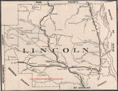 Lincoln County, Missouri 1904 Map