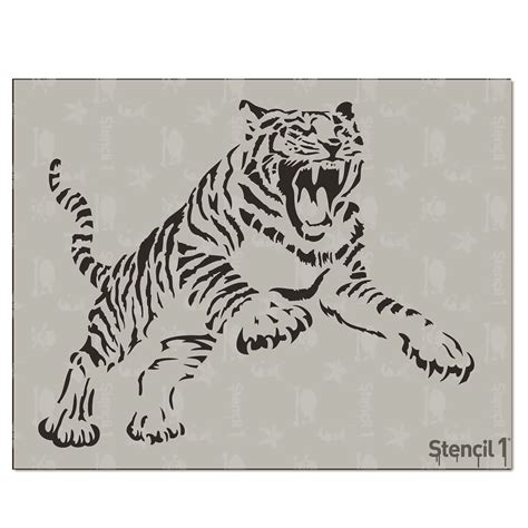 Tiger Stencil (8.5″x11″) | Stencil 1