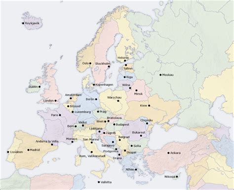 Karten von Europa / Europakarte : Weltkarte.com - Karten und Stadtpläne der Welt