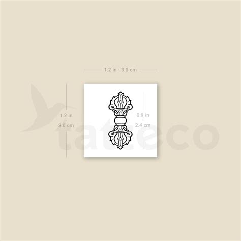 Vajra Temporary Tattoo - Set of 3 – Tatteco