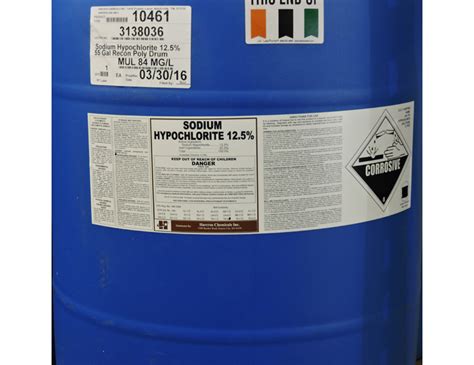 Sodium Hypochlorite 12.5% — Perk Products & Chemical Co., In.c