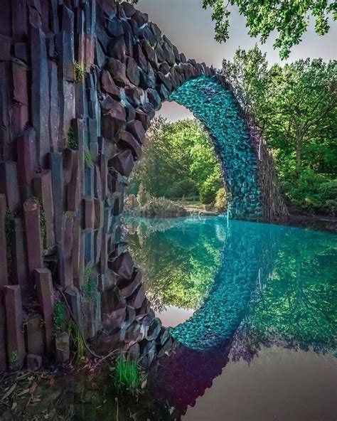 The Rakotzbrücke Devil's Bridge Creates a Perfect Circle In The ...