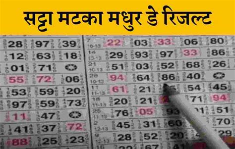 Satta Matka Madhur Day Result – Madhur Day Chart Record Satta Matka ...