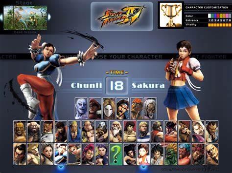 SF 4 Character Select Screen by khotebabu on DeviantArt