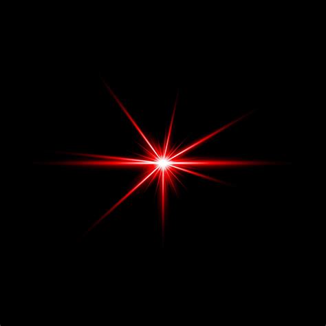 Lens Flare Red glow light ray effect illuminated 4939935 Vector Art at Vecteezy