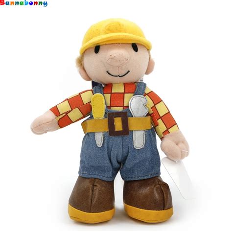 20cm Cartoon Bob The Builder Plush Toys Cute Bob Plush Doll Soft Stuffed Toys for Kids Gift-in ...