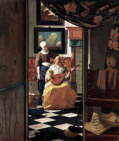 Le tunnel aux allumettes: Johannes VERMEER : La lettre d'amour