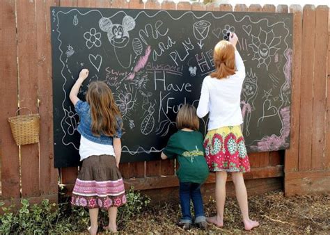 15 Cool Outdoor Chalkboard Walls For Kids | Kidsomania