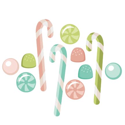 Christmas Candy Set svg cuts scrapbook cut file cute clipart files for ...