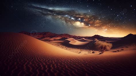 Beautiful Desert Night Scene Background, Desert, Beautiful, Night View Background Image And ...
