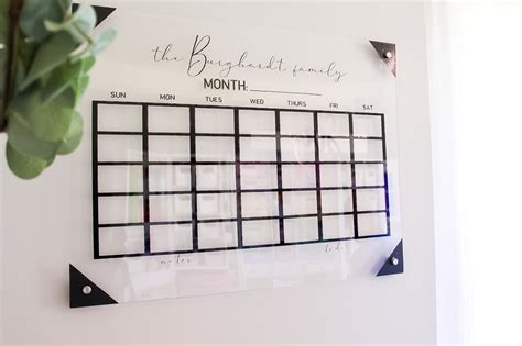 Easy DIY Acrylic Calendar For $25 With The Cricut Explore Air 2