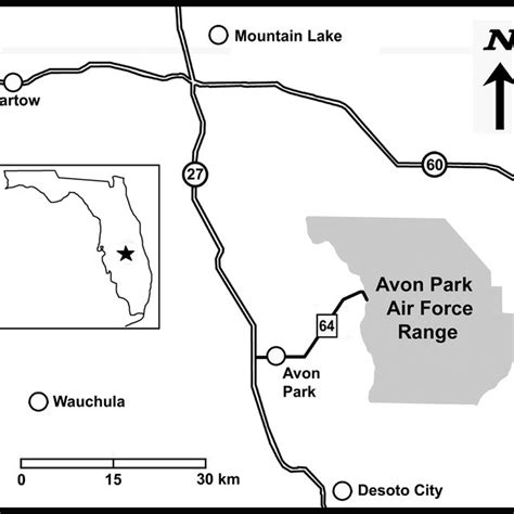 Location of the Avon Park Air Force Range in southcentral Florida in... | Download Scientific ...