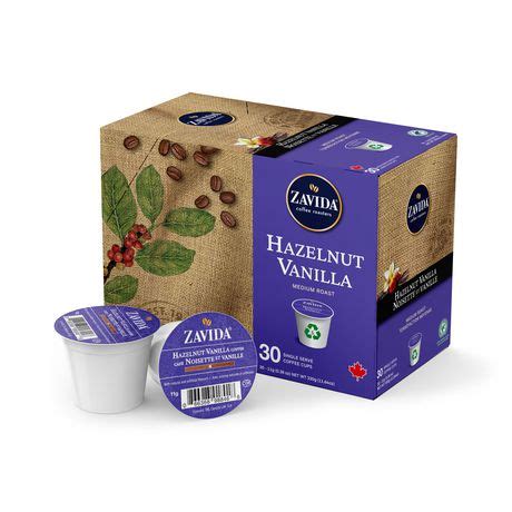 Zavida Single Serve Hazelnut Vanilla Coffee Pods, K-Cup 30ct | Walmart ...