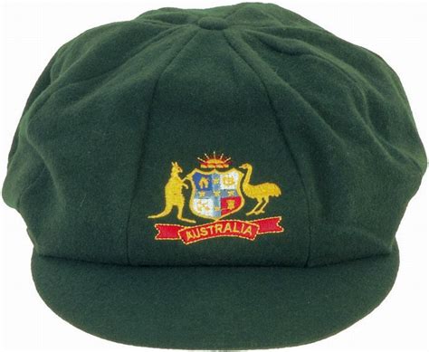 Australian 'Baggy Green' Test Cap, green wool, embroidered… - Sporting - Cricket - Memorabilia ...