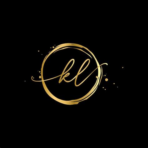 Premium Vector | Letter kl Monogram design elements graceful template Gold Beauty Industry ...