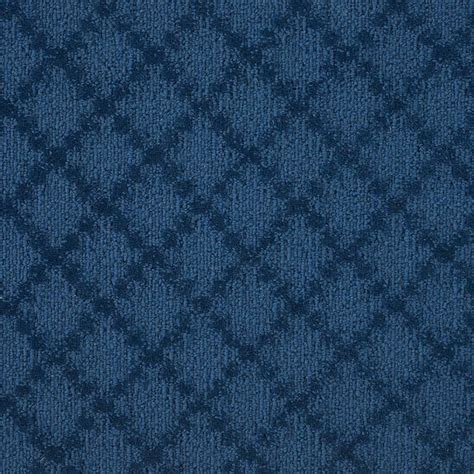 Natural Harmony Intriguing - Nautical - Blue 12 ft. 44 oz. Wool Texture ...