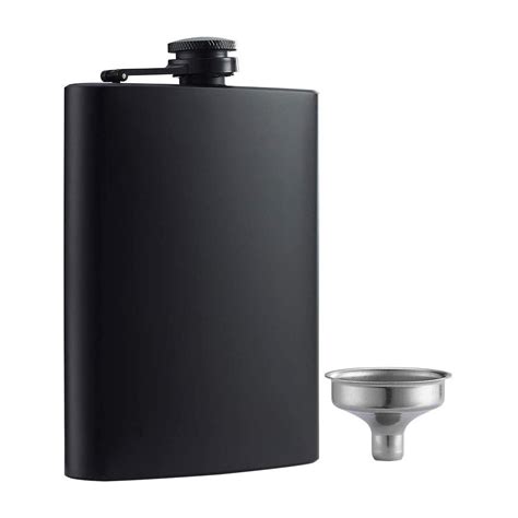 Buy Whiskey Flask Matte Black - 8 Oz Online - SipWhiskey.com