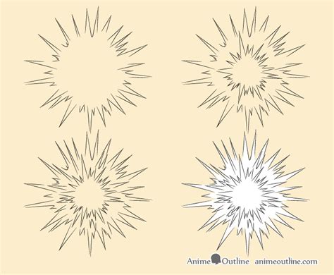 How to Draw an Explosion Step by Step - Forde Smagal