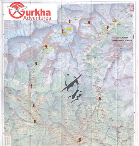 Dhaulagiri Circuit Trek Map - Gurkha Adventures