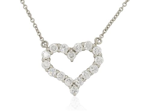 TIFFANY & CO. PLATINUM AND DIAMOND HEART NECKLACE, | Christie’s