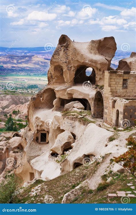 Uchisar Castle in Rock Formation Stock Photo - Image of beautiful, rock: 98028706