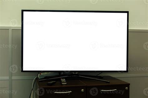 4k monitor tv white screen 16478934 Stock Photo at Vecteezy