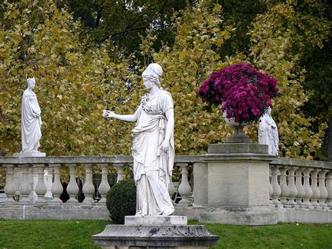 Statues And Flowers At Luxembourg Garden In Paris France by Rick Rosenshein | Luxembourg gardens ...