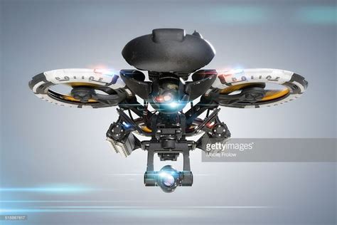 Heavy police drone futuristic concept. Created for surveillance and... | Drones concept, Drone ...