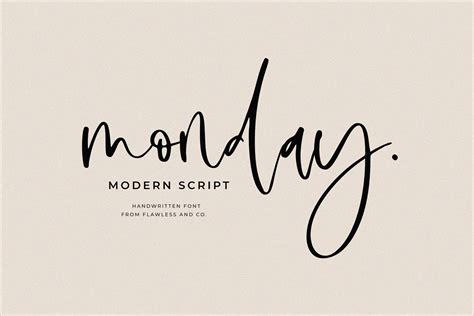 Monday Font by Flawless And Co · Creative Fabrica