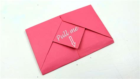 Surprise Envelope folding tutorial - How to make Origami Envelope with Paper This video will ...