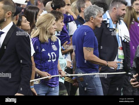 Al Daayen, Qatar - 18/12/2022, Lionel Messi of Argentina parents, his ...