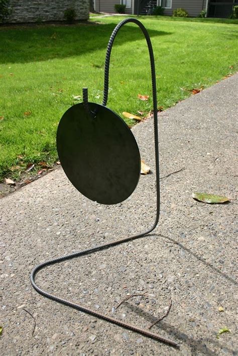 Steel target stand ! | Steel targets, Shooting targets, Shooting targets diy