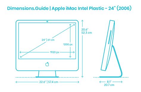 Apple iMac Dimensions & Drawings | Dimensions.Guide