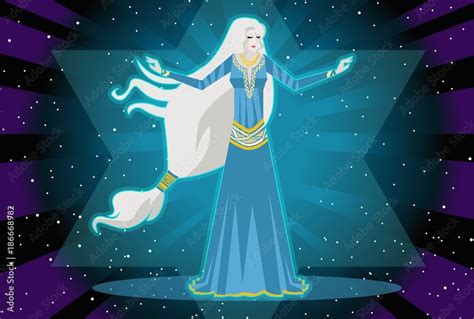 pleiadian lady alien astral body Stock Vector | Adobe Stock