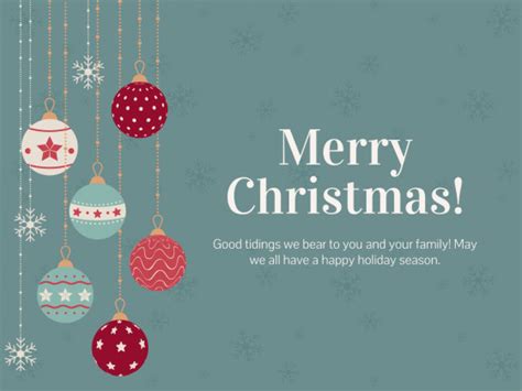 Christmas greetings | Google Slides & PowerPoint template