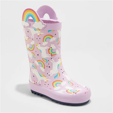 Toddler Girls' Reveliza Rain Boots - Cat & Jack Lilac 10, Girl's ...