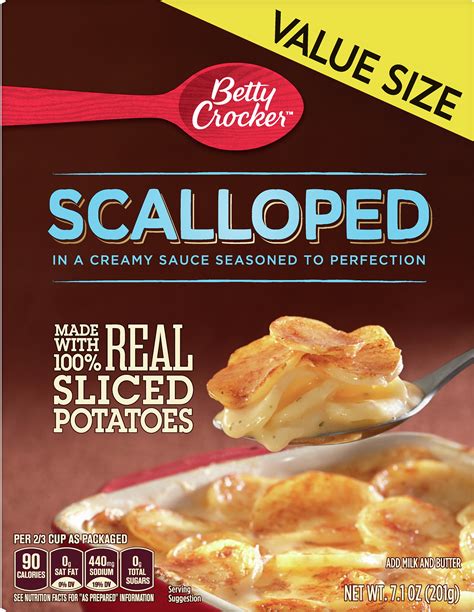 Betty Crocker Scalloped Potatoes Value Size, 7.1 oz - Walmart.com ...