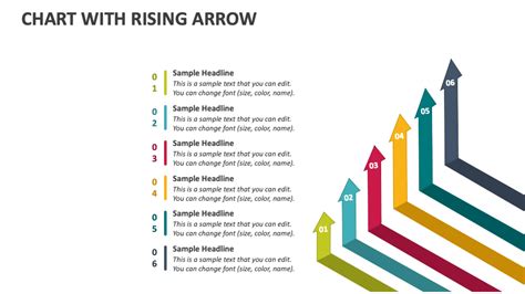 Chart with Rising Arrow PowerPoint and Google Slides Template - PPT Slides