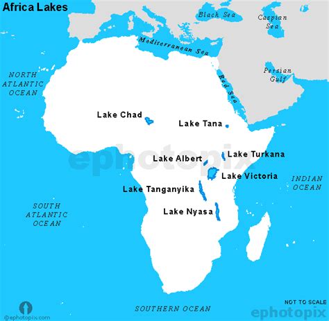 Map Of Africa Lakes And Rivers - My Maps